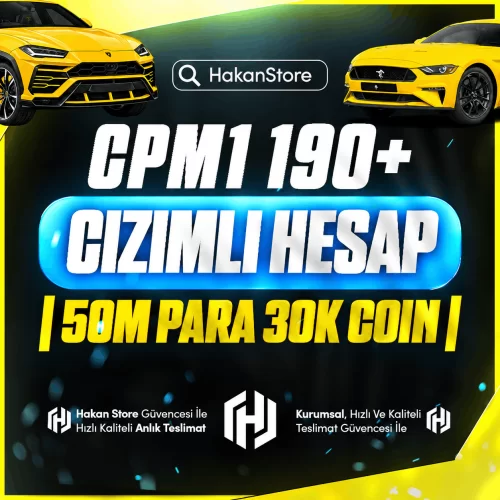 ⭐ 190+ ÇİZİM İÇERİKLİ HESAP 50M PARA 30K COİN ⭐